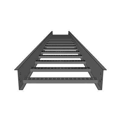 Escalera de Aluminio Portacables / Perfil Z / Peralte 3 1/4" /Paso 9" / Ancho 12" / 3.66 metros / Capacidad Máx. 274 Cables / Incluye Cople Union y Tornillería (CHEZ314P9X12AK)