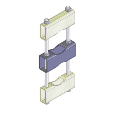 Herraje Sencillo de Montaje para Antenas de 6.0 a 11.43 cm de Diámetro, Acero al Carbón Galvanizado en Caliente.