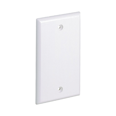 Placa de Pared Ciega Universal, Material ABS, Color Blanco