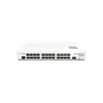 Cloud Router Switch CRS125-24G-1S-IN 24 Puertos Gigabit Ethernet y 1 Puerto SFP, para Escritorio