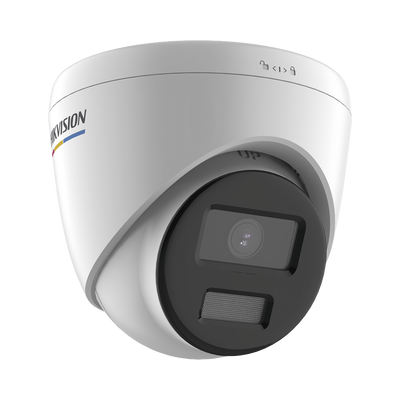 Turret IP 4 Megapixel / Imagen a Color 24/7 / PoE / Lente 2.8 mm / Luz Blanca 30 mts / Exterior IP67 / WDR 120 dB / H.265+ / ONVIF