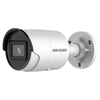 Bala IP 2 Megapixel / Lente 2.8 mm / 40 mts IR EXIR / ACUSENSE (Evita Falsas Alarmas) / Exterior IP67 / WDR 120 dB / PoE / Micrófono Integrado / Metal  / MicroSD / ONVIF / ACUSEARCH