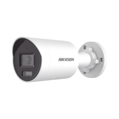 "Bala IP 2 Megapixel / Lente 2.8 mm (107° horizontal) / 40 mts IR EXIR / Exterior IP67 / WDR 120 dB / PoE / Micrófono Integrado / ACUSENSE (Detección de humanos y vehículos) / Micro SD hasta 512 GB / ONVIF (Profile S, G, T)&q