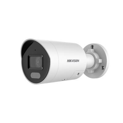 [ PROTECCIÓN ACTIVA ] Bala IP 4 Megapixel / Imagen a Color 24/7 (ColorVu) / PoE / Lente 2.8 mm / Luz Blanca 40 mts / Exterior IP67 / Luz Intermitente y Alerta de Audio / ACUSENSE (Filtro de Falsas Alarmas) / WDR 130 dB / Captura Facial / ACUSEARCH