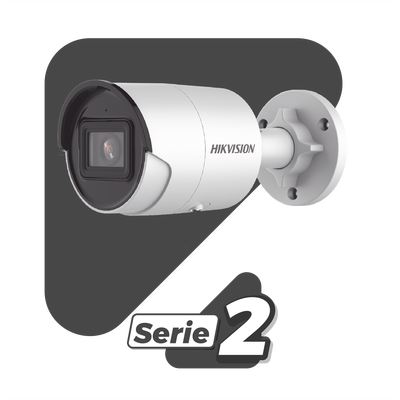 Bala IP 6 Megapixel / Lente 2.8 mm / 40 mts IR EXIR /Exterior IP67 / WDR 120 dB / PoE / Micrófono Integrado / Videoanaliticos (Filtro de Falsas Alarmas) / Metal / MicroSD / ONVIF / ACUSEARCH