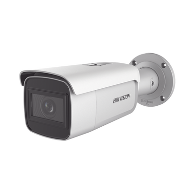 Bala IP 8 Megapixel (4K) / Lente Mot. 2.8 a 12 mm / 60 mts IR EXIR /Exterior IP67 / IK10 /  WDR 120 dB / PoE / ACUSENSE (Evita Falsas Alarmas) / Entrada y Salida de Audio y Alarmas / MicroSD / ONVIF /  ACUSEARCH