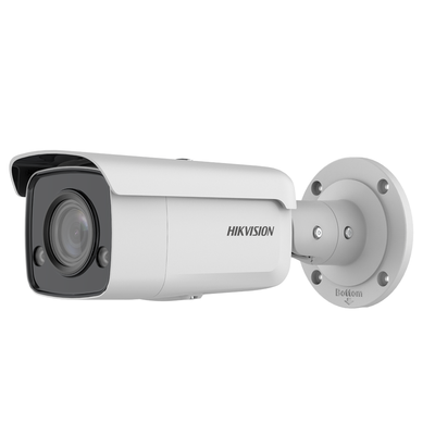 Bala IP 4 Megapixel / Imagen a Color 24/7 / PoE / Lente 4 mm / Luz Blanca 60 mts / Exterior IP67 / WDR 130 dB / Captura Facial  / Videoanaliticos (Filtro de Falsas Alarmas) / MicroSD