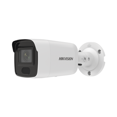 Bala IP 6 Megapixel / Lente 2.8 mm / 40 mts IR / Exterior IP67 / PoE / ACUSENSE / DARKFIGHTER / Alarmas y Audio I/O / ONVIF / Micro SD / 4 Analíticos: AcuSense, Deteccion Facial, Conteo de Personas por Cruce y Zona