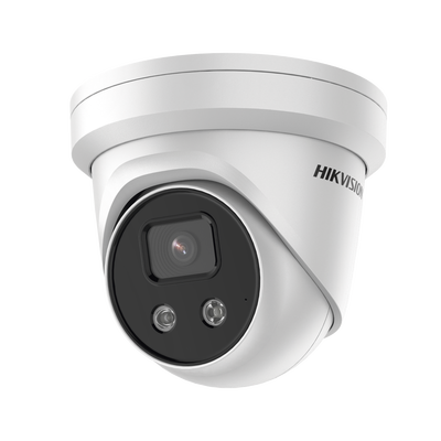 Turret IP 8 Megapixel  / Lente 2.8 mm / Micrófono Integrado / 40 mts IR / Exterior IP67 / WDR 120 dB / Entrada y salida Audio y Alarma / Captura Facial / Onvif / MicroSD