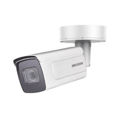 Bala IP 4 Megapixel / Lente Mot. 2.8 a 12 mm / Acabado Anticorrosión / 50 mts IR EXIR / DARKFIGHTER / NEMA 4X / WDR 140 dB / IP67 / IK10 / Entrada y Salida de Audio y Alarmas / microSD