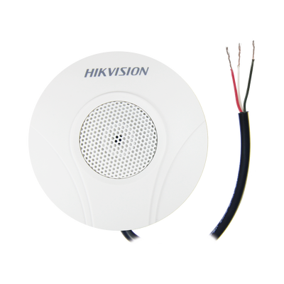 Micrófono Omnidireccional (360°) / Uso en Interior / Preamplificado para CCTV / Cancelación de Ruido Ambiental