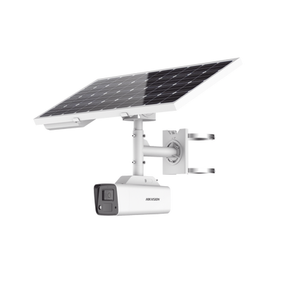 Kit Solar IP All in One / Cámara Bala ColorVu 4 Megapixel / Lente 4mm / Panel Solar / Batería de Respaldo de Litio 23.2Ah (Hasta 24 Días) / Conexión 4G / Accesorios de Instalación