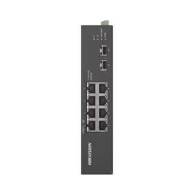 Switch Industrial No Administrable Gigabit / 6 Puertos Gigabit PoE+ (30 W) + 2 Puertos Gigabit PoE++ (60 W) / 2 Puertos SFP / 120 W Total / 48 a 57 VCD / Ideal para Proyectos / 300 Metros de Distancia