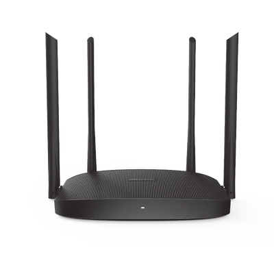 Router Inalámbrico WISP Gigabit / Hasta 1200 Mbps / Doble Banda AC (2.4 GHz y 5 GHz) / 3 Puertos LAN 10/100/1000 Mbps + 1 Puerto WAN 10/100/1000 Mbps /  4 Antenas Externas Omnidireccional de 5 dBi / Interior