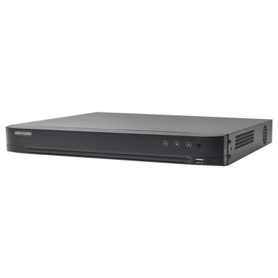 DVR 4 Megapixel / 4 Canales TURBOHD + 2 Canales IP / 1 Bahía de Disco Duro / 1 Canal de Audio / Vídeoanálisis