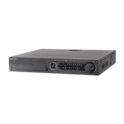 DVR 3 Megapixel / 8 Canales TURBOHD + 2 Canales IP / 4 Bahías de Disco Duro / H.264+ / 4 Canales de Audio / 16 Entradas de Alarma