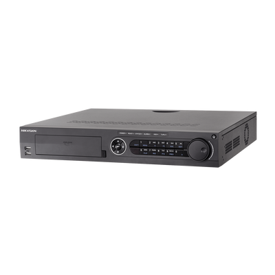 DVR 32 Canales TurboHD + 16 Canales IP/ 4 Megapixel/ 4 Bahías de Disco Duro / POS / 4 Canales de Audio / Videoanalisis / 16 Entradas de Alarma