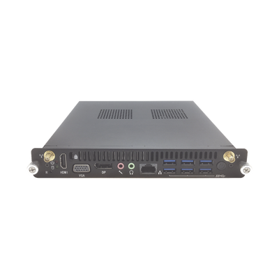 OPS Modular / Core i5 9400 / 8 GB RAM / SSD de 256 GB / Bluetooth 4.0 / Salida HDMI y DP / 1 Puerto RJ45 / Soporta H.265 y Resolución 4K