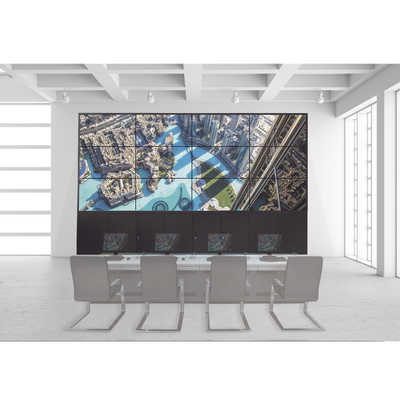 Kit Videowall 4X3 / Incluye 12 Pantallas de 55" / Decoder / Base de Piso / Accesorios de Instalación