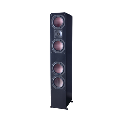 ELITE SERIES PREMIUM HOME THEATER 3 VIAS, 4 WOOFER DE FIBRA DE CARBONO 6.5", 1 TWEETER DE TITANIO, COLOR NEGRO