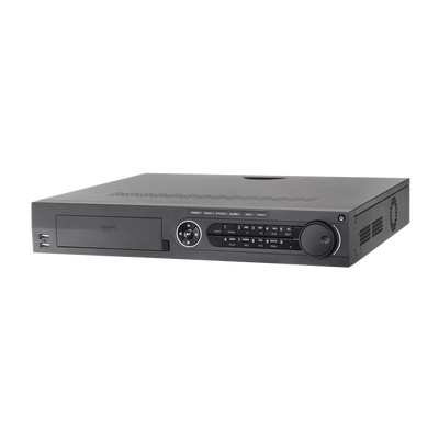 DVR 3 Megapixel / 8 Canales TURBOHD + 2 Canales IP / 4 Bahías de Disco Duro / 4 Canales de Audio / 16 Entradas de Alarma