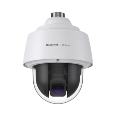 PTZ IP 2 Megapixel / 25X Zoom / 150 mts IR / Ultra Baja Iluminación / H.265 / IA (Filtro de Humanos y Vehiculos) / Merodeo / PoE+ / Exterior IP67 / IK10 / ONVIF / NDAA / Serie 35 / Honeywell Security