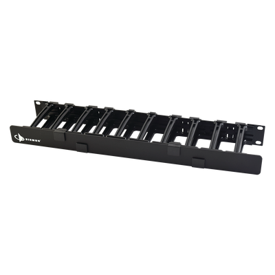 Organizador de Cable Horizontal RouteIT, Sencillo, Para Rack de 19in, 4in de profundidad, 1UR