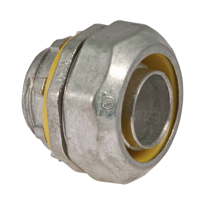 Conector recto metálico para tubería liquidtight de 1/2" (13 mm).