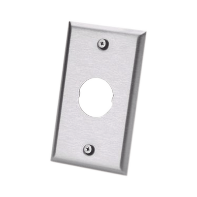 Placa de Pared IndustrialNet™, Para 1 Conector Industrial, de Acero Inoxidable