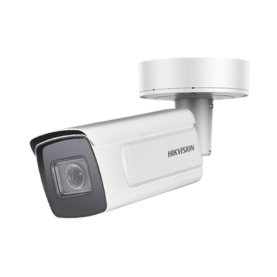 Bala IP 4 Megapixel / Lente Mot. 8 a 32 mm / Conteo de Personas / WDR 140 dB / DARKFIGHTER / IP67 / IK10 / 100 mts IR EXIR / Detección Facial / Búsqueda por Atributos / MicroSD