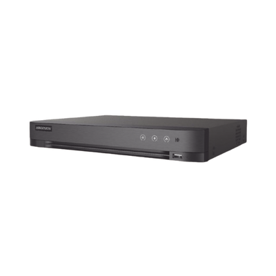 DVR 4 Canales TurboHD +  4 Canales IP / 8 Megapixel (4K) / Audio por Coaxitron / 1 Bahía de Disco Duro / Salida de Video en Full HD / H.265+