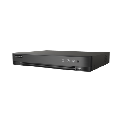 DVR 8 Canales TurboHD + 8 Canales IP / 8 Megapixel (4K) / Acusense (Evita Falsas Alarmas) / Audio por Coaxitron / 1 Bahía de Disco Duro / H.265+