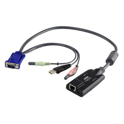 Adaptador KVM VGA/Audio USB con Virtual Media