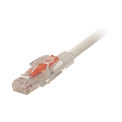 Patch Cord LockIT ™ Cat6 UTP, CM / LS0H, 10ft, Color Blanco, 26 AWG