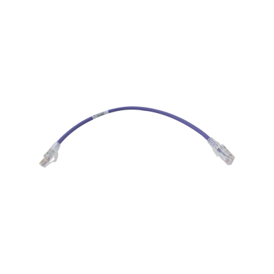 Patch Cord MC6 Modular Cat6 UTP, CM/LS0H, 1ft, Color Violeta