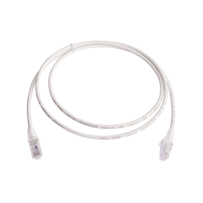 Patch Cord MC6 Modular Cat6 UTP, CM/LS0H, 5ft, Color Blanco