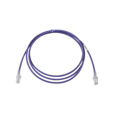 Patch Cord MC6 Modular Cat6 UTP, CM/LS0H, 7ft, Color Violeta, Versión Bulk (Sin Empaque Individual)