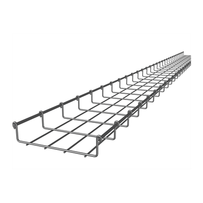 Charola Tipo Malla 33/200 mm, Acabado Electro Zinc, Hasta 105 Cables Cat6, Tramo de 3 Metros