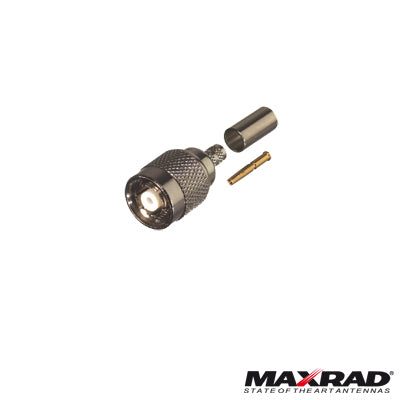 Conector TNC Macho Inverso para cable RG-58/U.