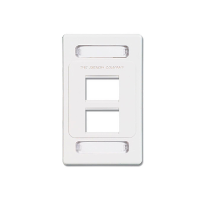 Placa de pared modular MAX, de 4 salidas, color blanco