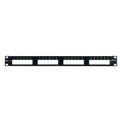 Patch Panel MAX Modular (vacío), de 24 Puertos, Plano, 1UR