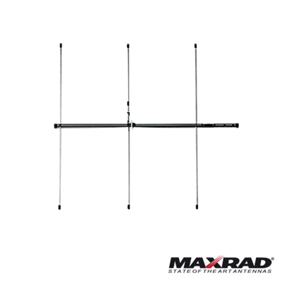 Antena base VHF, direccional, rango de frecuencia 150 - 174 MHz (Yagi 3 elementos)