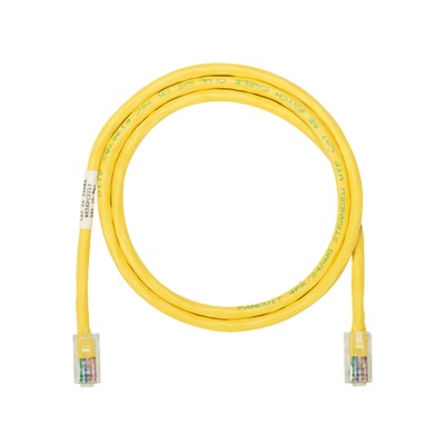 Cable de parcheo UTP Categoría 5e, con plug modular en cada extremo - 1 m. - Amarillo