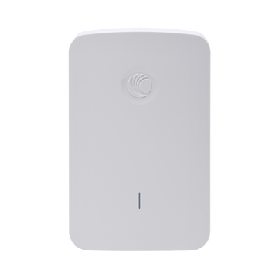 Access Point WiFi cnPilot e430H Indoor Wall Plate, doble banda, Wave 2, antena beamforming, 4 puertos de salida (1x PoE Gigabit y 3x Ethernet Gigabit)