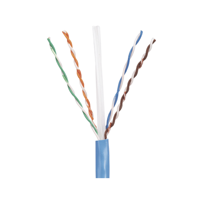 Bobina de Cable UTP 305 m. de Cobre, PanNet, Azul, Categoría 5e (24 AWG), Riser (CMR), de 4 pares