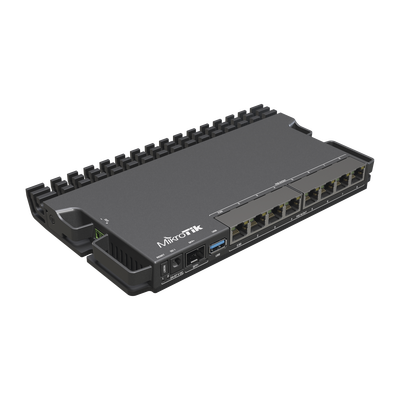 RB5009UPr+S+IN 8 puertos PoE in/out, 1 SFP+, Solo RouterOS v7