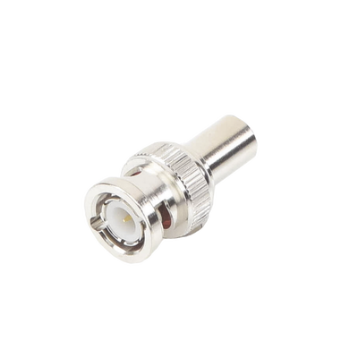 Carga Coaxial Terminal de 75 Ohm para CCTV, 1/2 Watt, en Conector BNC Macho, Níquel/ Oro/ Delrin.