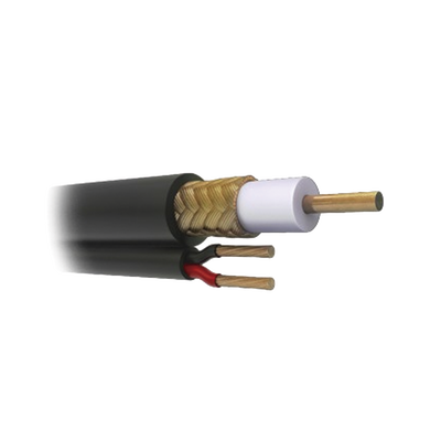 Cable Coaxial RG59 Siamés, HECHO EN MÉXICO, Optimizado para HD. Aplicación para interior, Retazo de 70 Metros