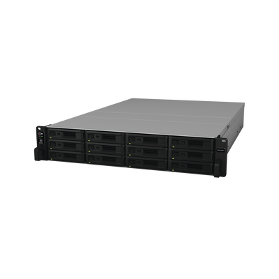 Servidor NAS para rack de 12 bahías / Expandible a 24 bahías / Hasta 288 TB / Doble fuente de poder