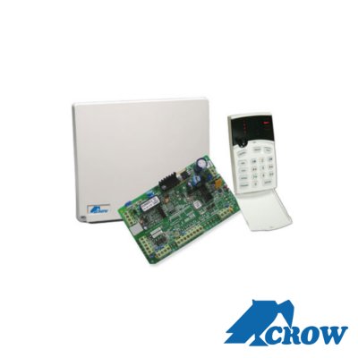 Panel de alarma hibrido de 8 a 16 zonas , funciones de control de acceso incluye teclado de LEDs y detector de movimiento